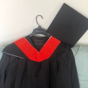 Master, graduation gown, hood and cap